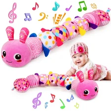 Baby Toys 0-6 6-12 Months, Sensory Music Animal Stuffed Toy for 0 1 2 3 4 5 6...