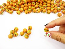 Dollhouse Food Accessories Lot 50 Loose Hamburger Fast Food Miniature Food 15028