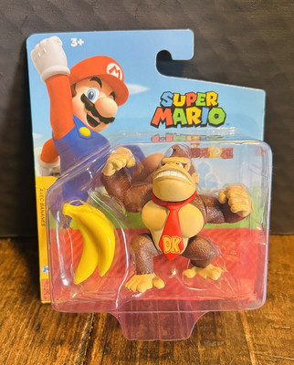 WORLD OF NINTENDO SUPER MARIO 2.5'' FIGURE DONKEY KONG w BANANAS NEW Sealed