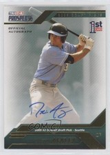 2009 Prospects Plus Gold 5/50 Dustin Ackley (Action Green Background) Auto l7u