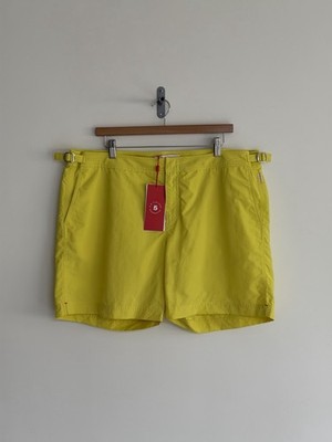 Orlebar Brown Badeshorts Classic Bulldog Yellow Zest Herren W40 3XL NEU