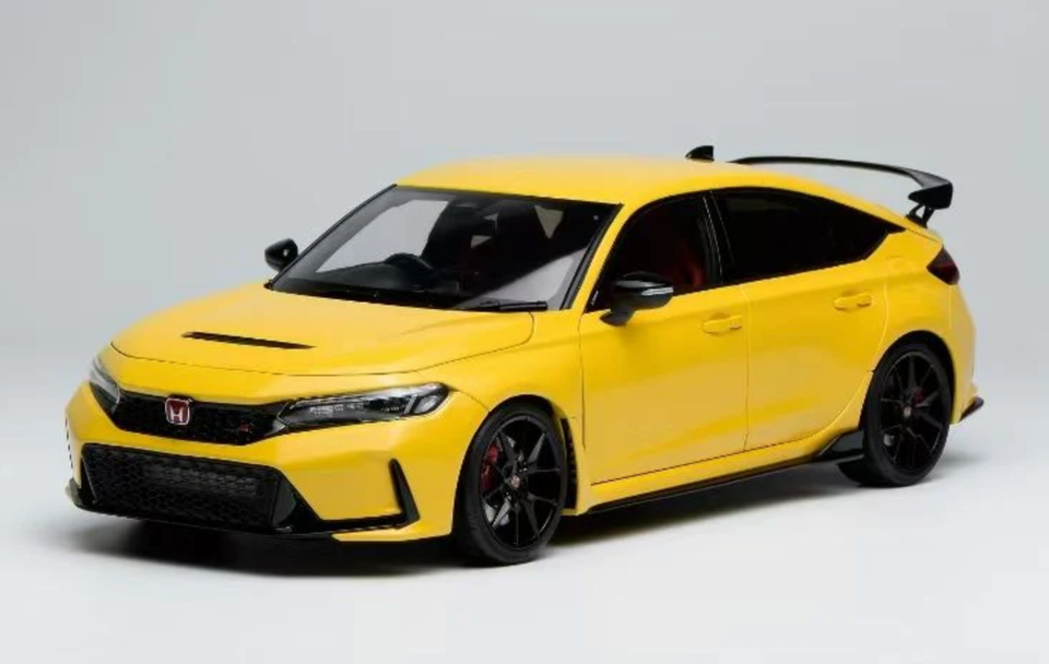 1/18 MotorHelix Honda Civic Type R ( FL5 ) from 2023 in Sunlight Yellow ...