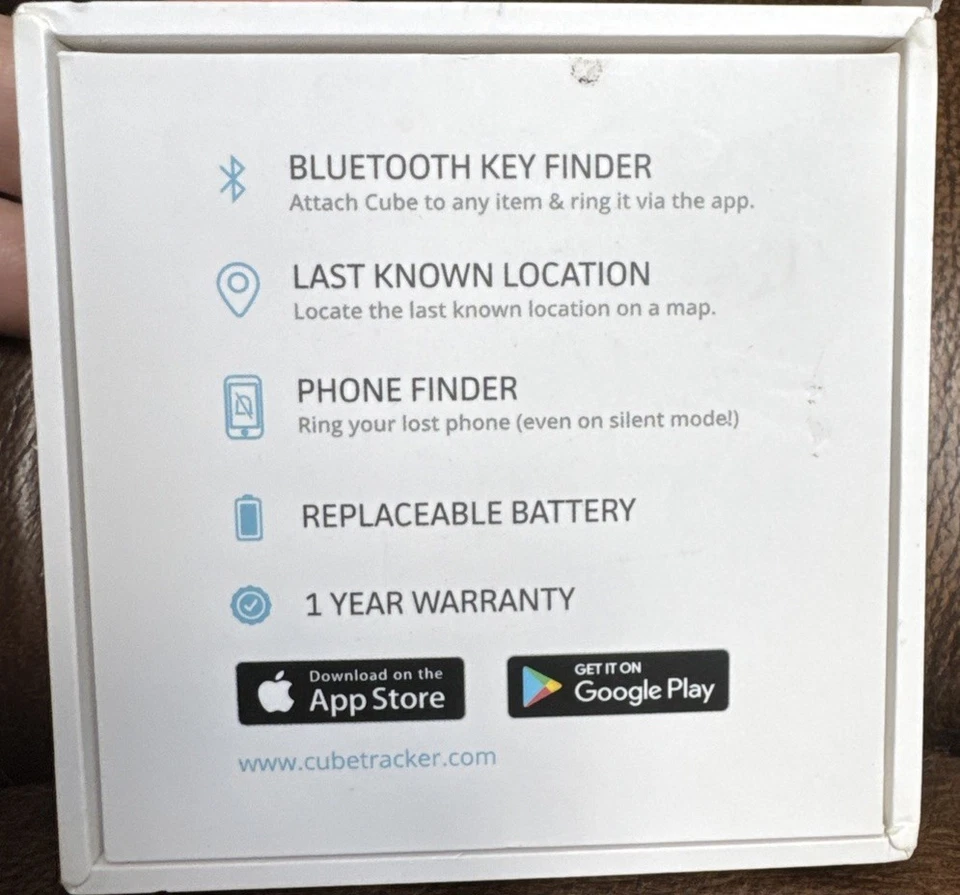 CUBE~KEY FINDER SMART TRACKER~ BLUETOOTH TRACKER -TRACK ANYTHING! NEW IN PKG - Image 2 of 4