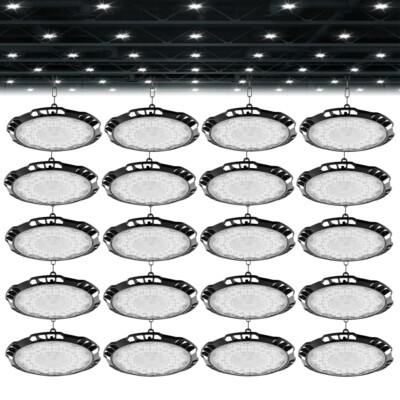 20 Pack 200W UFO Led High Bay Light Commercial Industrial Warehouse Shop Lights