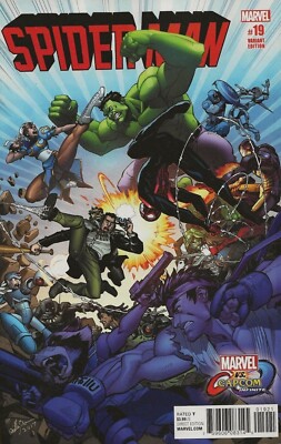 Spider-Man #19 Miles Morales Marvel vs. Capcom Variant Cover