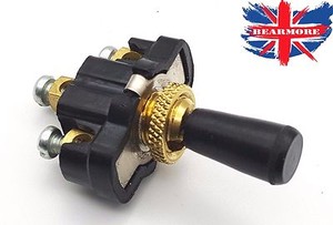 Heavy Duty Style Black ON/OFF/ON Toggle Switch SPDT Car Dash Light 12V ...