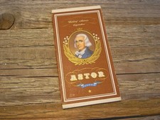 Targa a innesto Astor cartone molto vecchia vintage distributore automatico di sigarette auto merce...