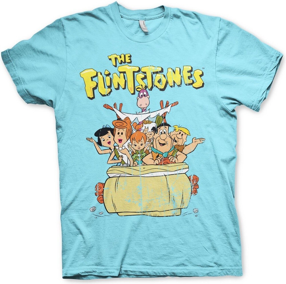 Футболка The Flintstones Небесно-голубого цвета