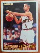 Fleer Basketball Collection Card 🏀 1994 1995 Nuggets #54 Mahmoud Abdul-Rauf