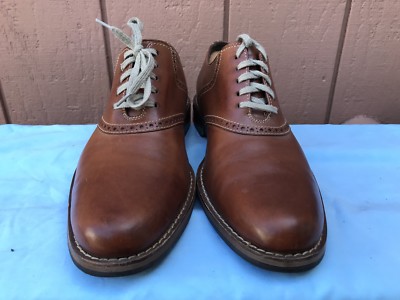 Cole Haan Men\'s Tan 2 Tone Suede Saddle Oxford Shoes 11.5 EUC Cole Haan Men main image 2