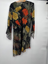 Ashro Multicolor Cotton Polyester Multicolor   Dress Size M    3/4 sleeves Note