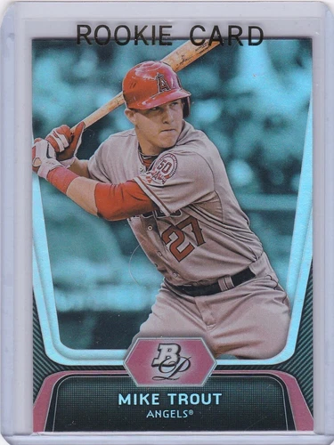 MIKE TROUT ROOKIE CARD Los Angeles Angels Baseball BOWMAN PLATINUM $$ MLB RC!