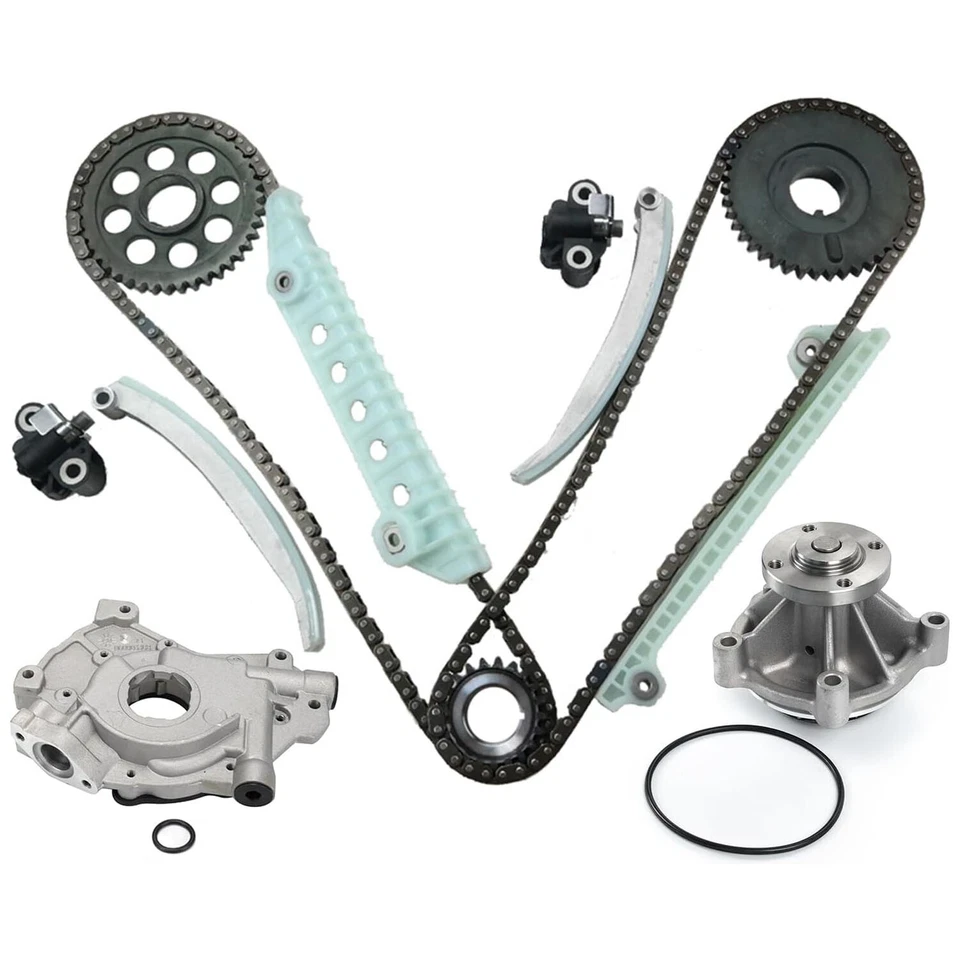 Timing Chain Kit w/ Oil Water Pump For 02-09 Ford Explorer F-150 Mercury 4.6L Foto 3 de 4