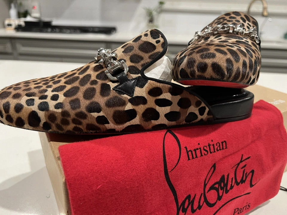 Christian Louboutin Loafers Cheetah 37 (Authentic)