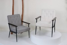 Mid-Century Accent Chair Reading Armchair Upholstered Single Lounge Sofa 3 Color