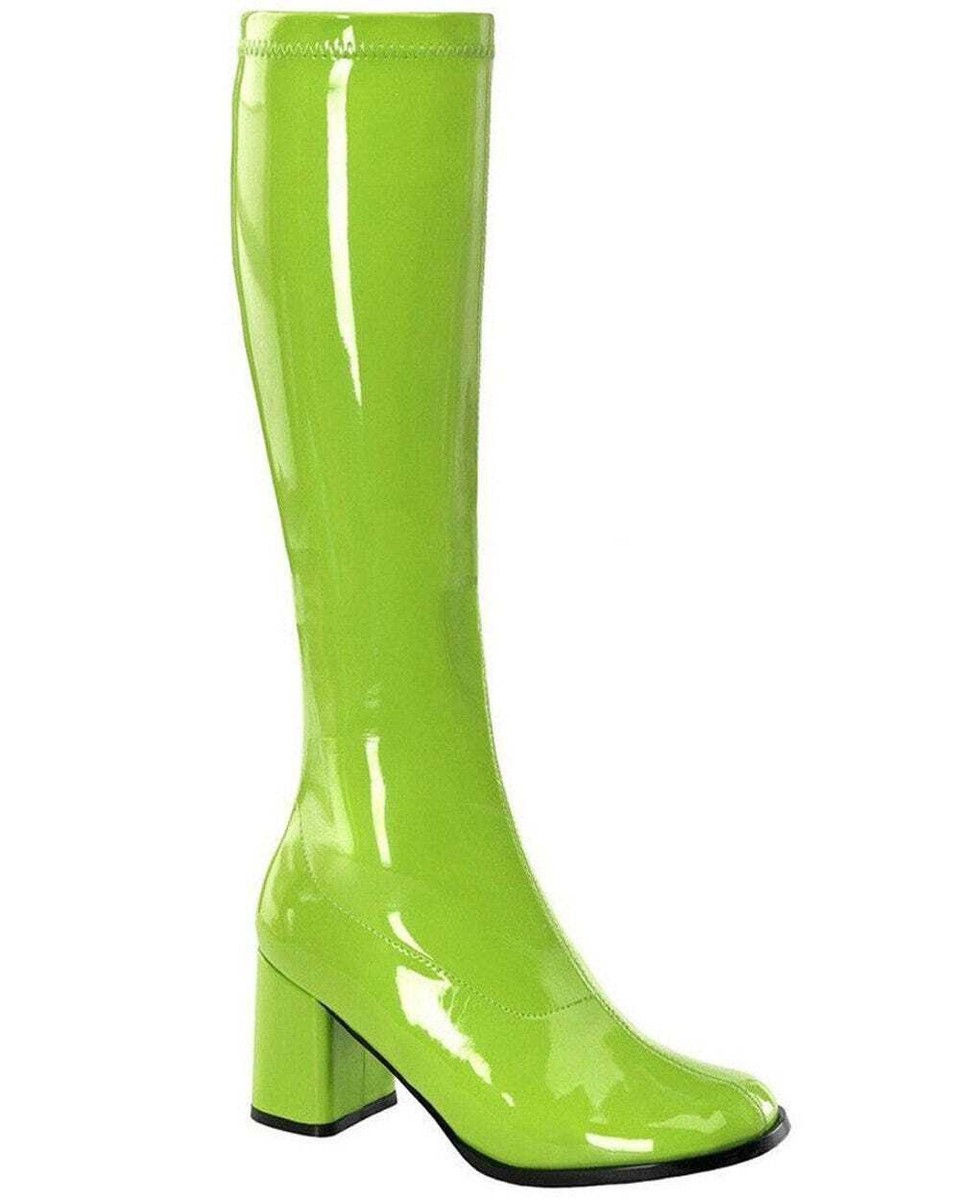 K570 Go Go Knee High Ladies Gogo Boots Hippie Hippy 60s 70s