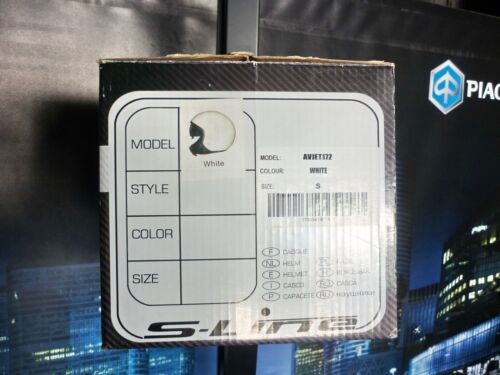 CASCO S-LINE DEMI JET CON VISIERA A SCOMPARSA BIANCO TG. S - Foto 4 di 4