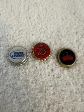 Budweiser Bud Light Bud Select 3 Pack Flashing Light Up Bottle Cap Pins
