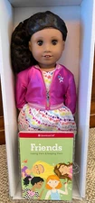 American Girl 18" Truly Me #67 Doll Deep Skin Brown Hair Brown Eyes Box Damage