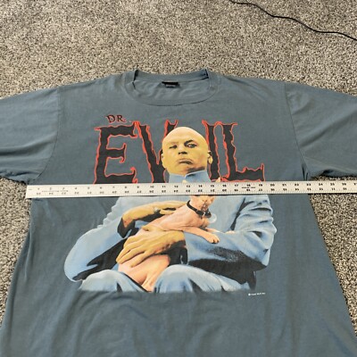 Vintage changes DR Evil XL Gray Blue Changes Tag made in USA 1999