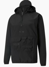 Puma x Training First Mile Utility Noir/Black Hooded Jacket 520155 Size Small