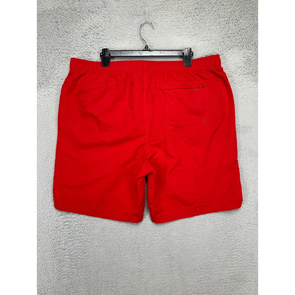 Bañador deportivo Eastern Mountain para hombre XL aleta roja malla corta forrada verano NUEVO Foto 4 de 4