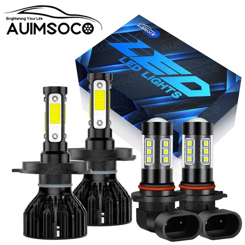For Toyota Solara 1999-2001 Combo LED Headlight High Low Beam + Fog Light Bulbs