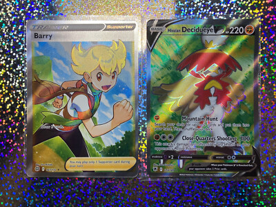 Pokemon TCG Full Art: 173/189 Hisuian Decidueye V; 167/172 Barry