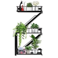 Fire Escape Shelf Wall Floating Shelves New York Metal Decorative Wall Organi...