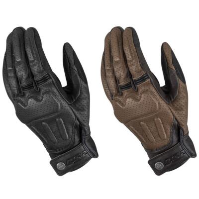 LS2 Rust Mens Leather Motorcycle Gloves Touring Cruiser Motorbike Glove