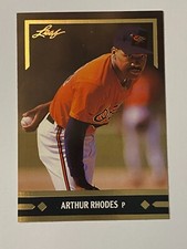 ⚾ 1991 Leaf Baseball Gold Leaf Rookies Insert #BC6 Arthur RHODES ⚾