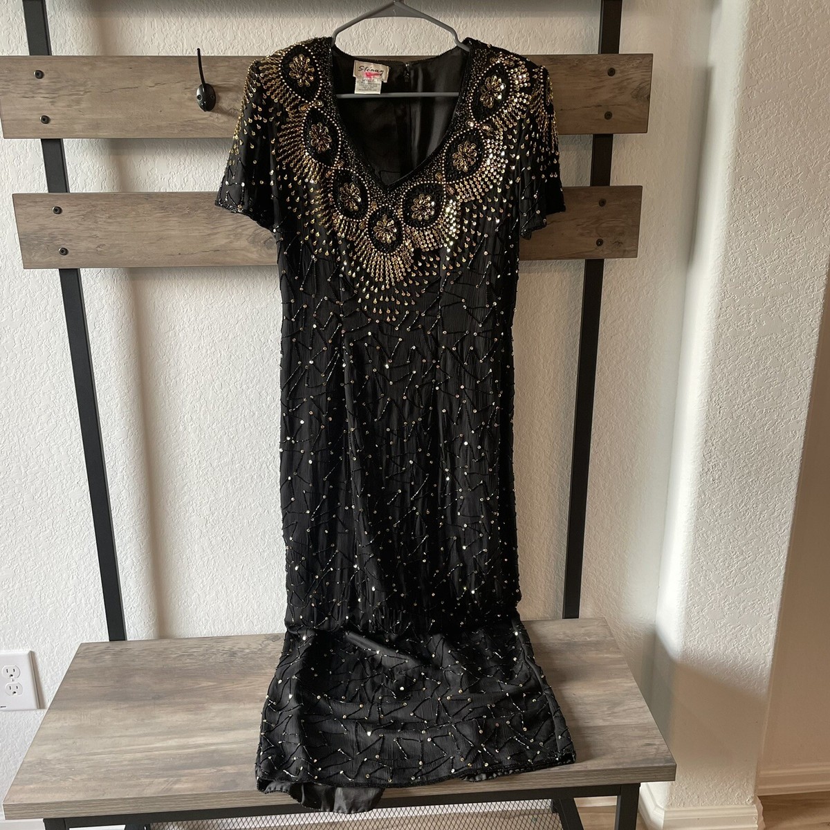ワンピース 80s PX LONDON SPARKLE BLACK DRESS 80s PX LONDON SPARKLE BLACK DRESS - メルカリ