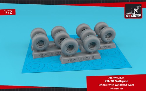 Armory AW72324 - 1/72 XB-70 Valkyrie wheels w/ weighted tyres For: AMT, ITA - Picture 4 of 12