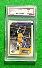LEBRON JAMES THREADS BSG GRADED 9 LAKERS 2019-20 CHRONICLES THREADS BASKETBALL 