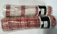 Decorative Mesh 27 feet Total 2 rolls Christmas Wreaths Crafts snB