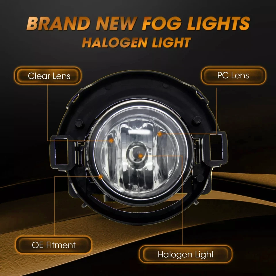 Luces antiniebla para parachoques Nissan Frontier 2010-2019 Nissan Xterra 2005-2015 con cableado Foto 4 de 4