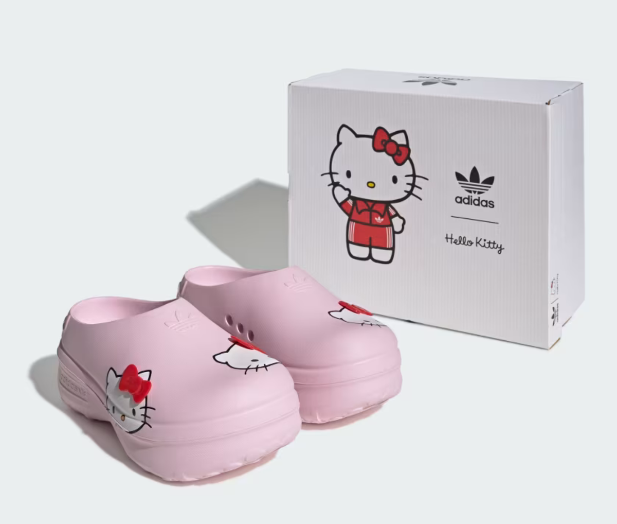 ☆人気【ADIDAS】ADIFOM STAN SMITH HELLO KITTY☆22-26.5cm Adidas adiFOM Stan Smith x Hello Kitty Collaboration Mules