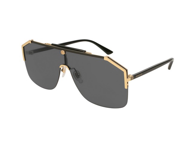 Gucci Shield Occhiale da Sole per Uomo - Oro/Nero/Grigio (GG0291S-001 99) |  Acquisti Online su eBay