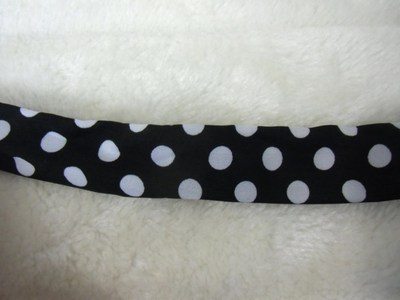 Bandeau Cheveux Rigide Bleu Indigo à Pois Blancs – Tissu, Cordon Malleable