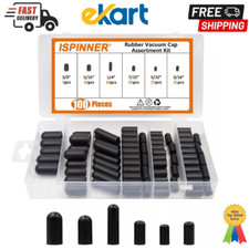 100 PCS CARBURETOR  VACUUM RUBBER CAP PLUG ASSORTMENT KIT INTAKE VACUUM LINES