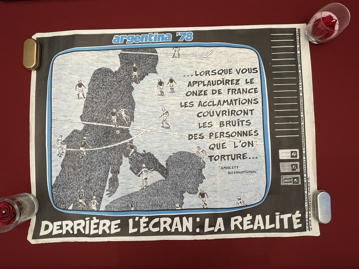 Affiche Coupe Du Monde 1978 Argentine – C.O.B.A. Signée, Vintage