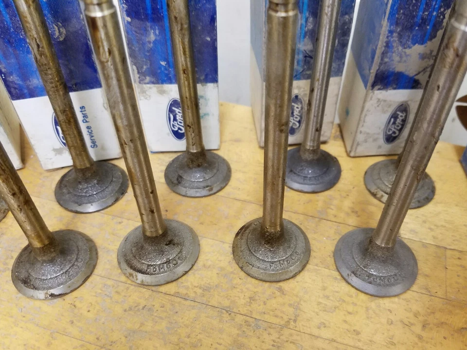 Válvula de escape de motor NOS FORD 11X serve 1966-1969 Mercury Comet Cyclone Cougar   - Imagem 2 de 3