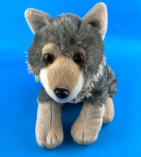 Wild Republic Gray Wolf 12" Plush Cuddlekins Stuffed Realistic Classroom