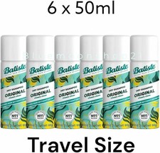 Batiste Dry Shampoo 6 X 50ml - Travel Size - Original / Sensitve - BRAND NEW!
