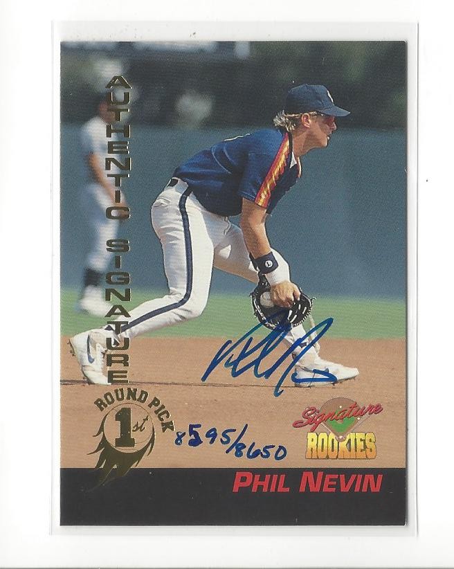 1994 Signature Rookies Signatures #37 Phil Nevin Rookie AUTOGRAPH Astros /8650