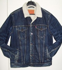 Veste Jean Levi's Fourrée Bleu Used Taille L