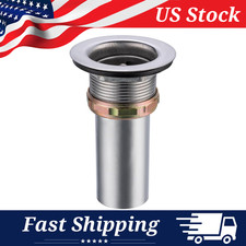 2" RV Sink Strainer, 2.8" Tail, SS, Fits 2" Holes, Prep Bar Drain