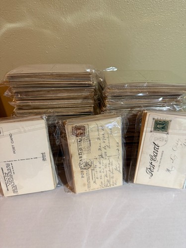 Random 100 Postcard Lot - Unused & Used Variety - Vintage & Antique