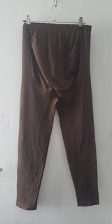 Leggings de maternidad marrones para mujer talla grande