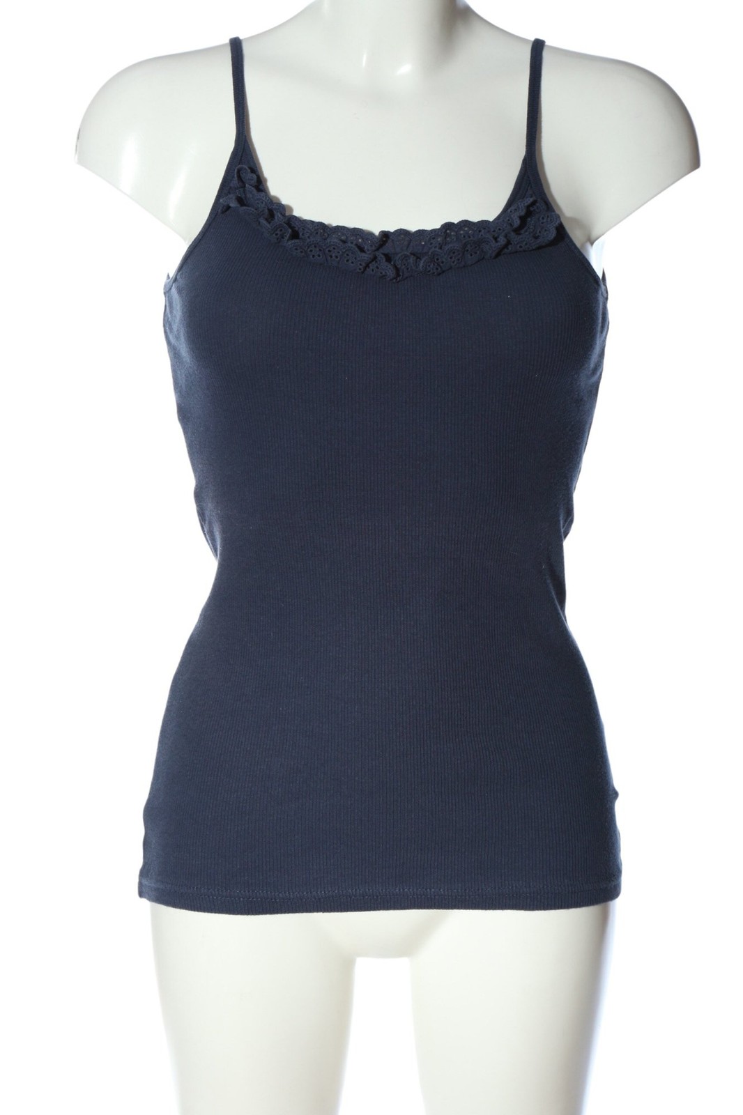 COLOURS OF THE WORLD Spaghettiträger Top Damen Gr. DE 36 blau Casual-Look